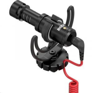 RODE VideoMicro mini kondenzátor mono videómikrofon Rycote Lyre felfüggesztéssel (3V Plug-On power szükséges a működéshez)